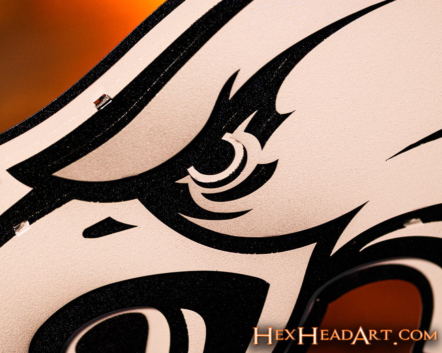 MONOCHROME - Philadelphia Eagles Mascot 3D Vintage Metal Wall Art