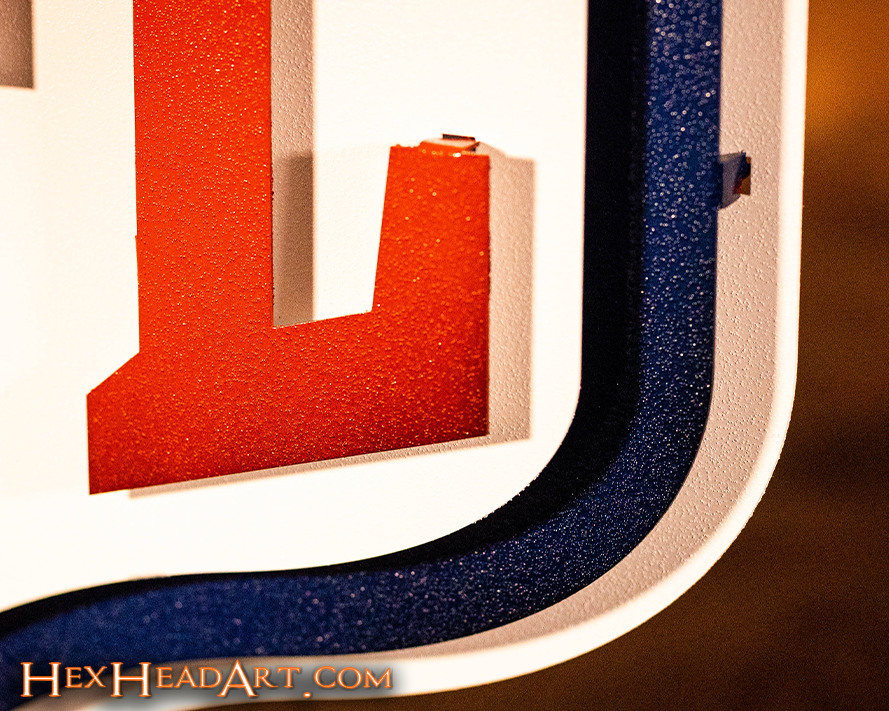 National Football League Shield 3D Vintage Metal Wall Art