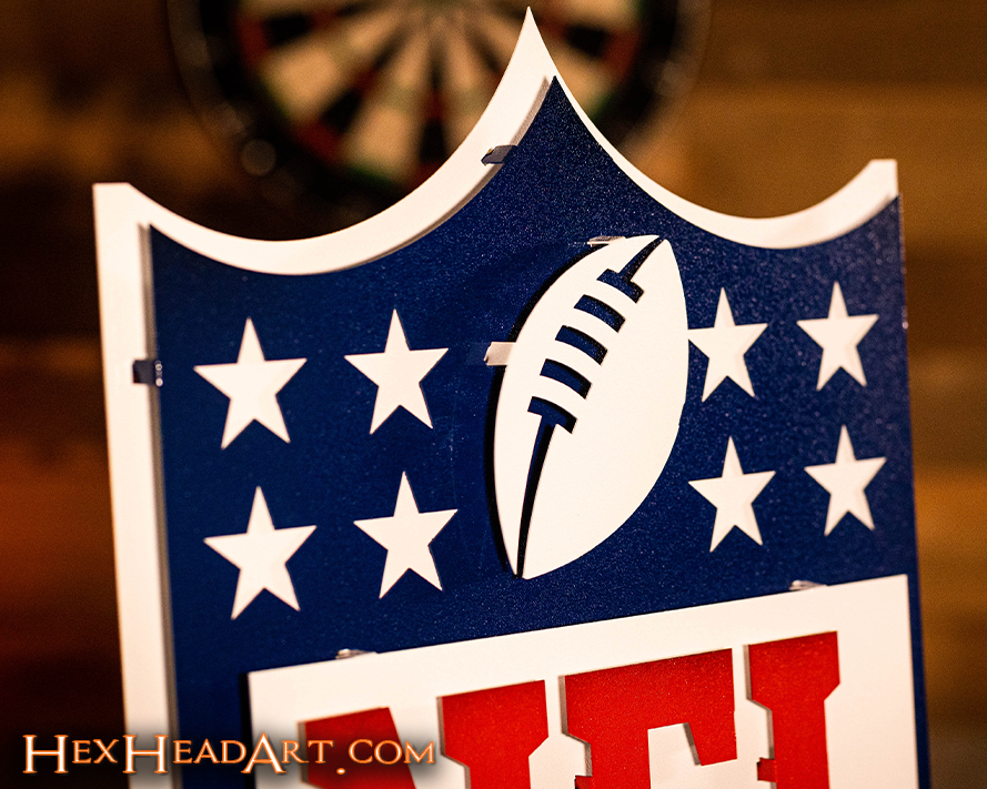 National Football League Shield 3D Vintage Metal Wall Art