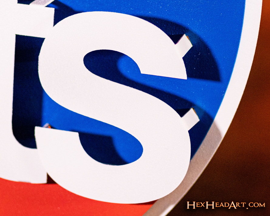 New Jersey Nets Retro 3D Vintage Metal Wall Art