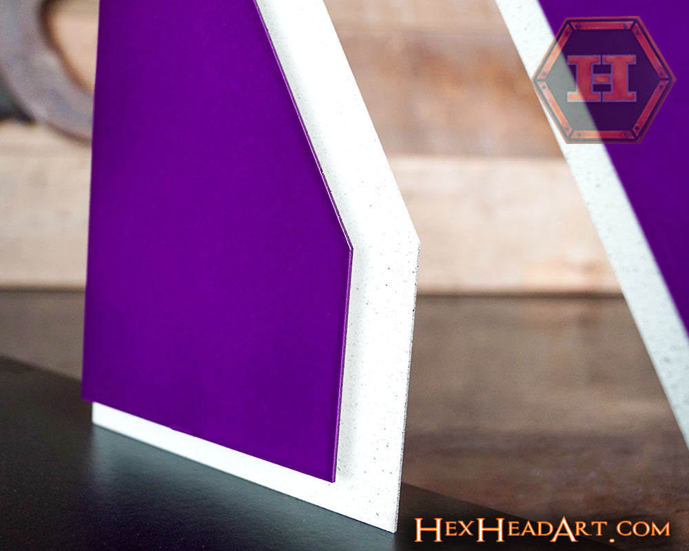 A Custom Northwestern Wildcats "N" 3D Vintage Metal Art