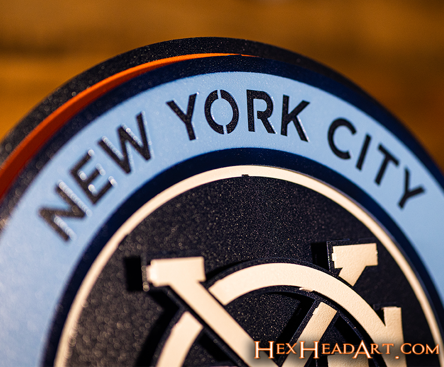 CLOSE OUT - New York City FC 3D Vintage Metal Wall Art