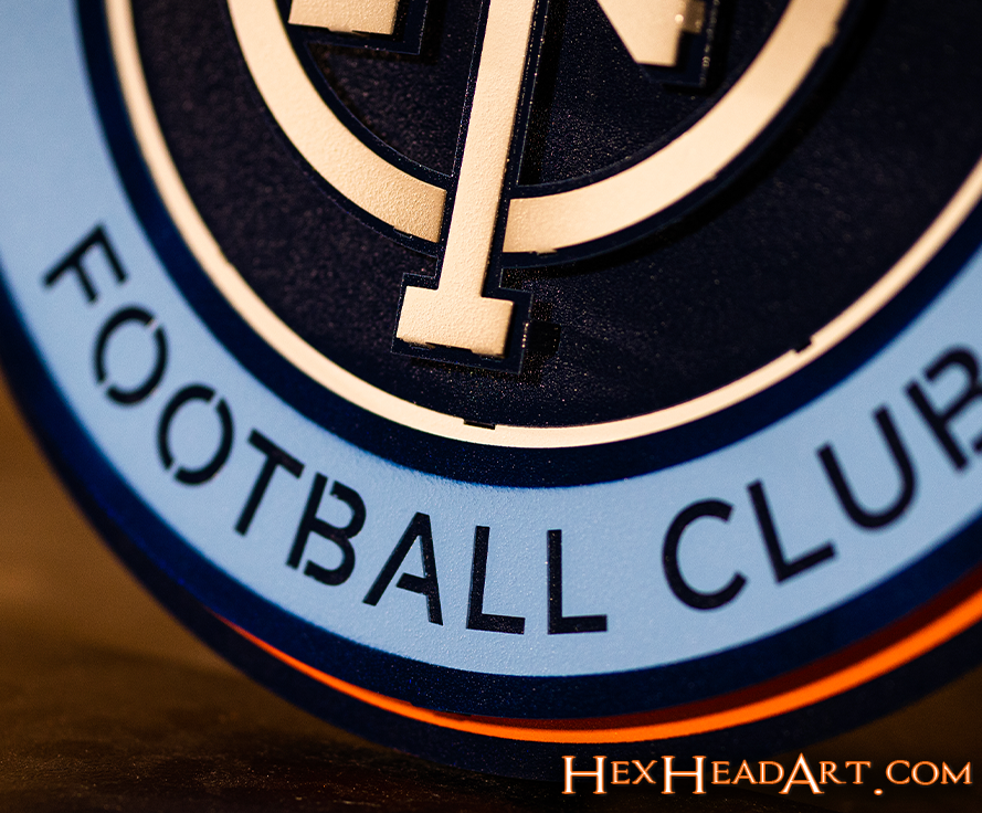 CLOSE OUT - New York City FC 3D Vintage Metal Wall Art