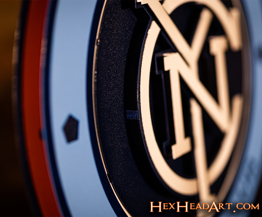 CLOSE OUT - New York City FC 3D Vintage Metal Wall Art