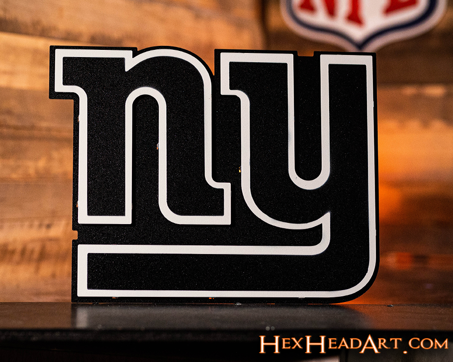 New York Giants Metal Wall Art – Hex Head Art