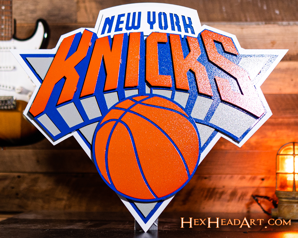 New York Knicks 3D Vintage Metal Wall Art