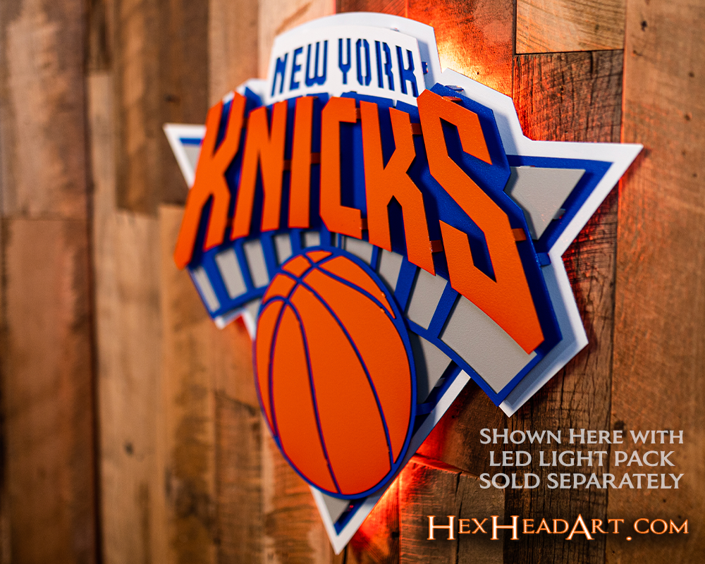 New York Knicks 3D Vintage Metal Wall Art