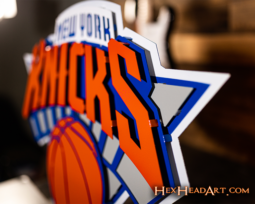 New York Knicks 3D Vintage Metal Wall Art