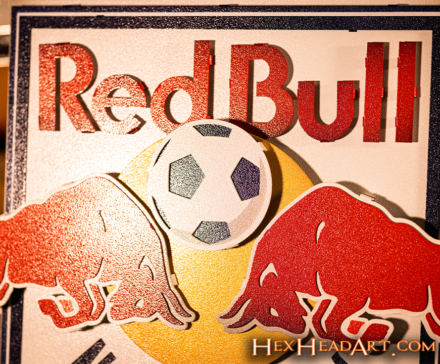 CLOSE OUT - New York Red Bulls 3D Vintage Metal Wall Art
