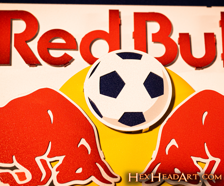 CLOSE OUT - New York Red Bulls 3D Vintage Metal Wall Art