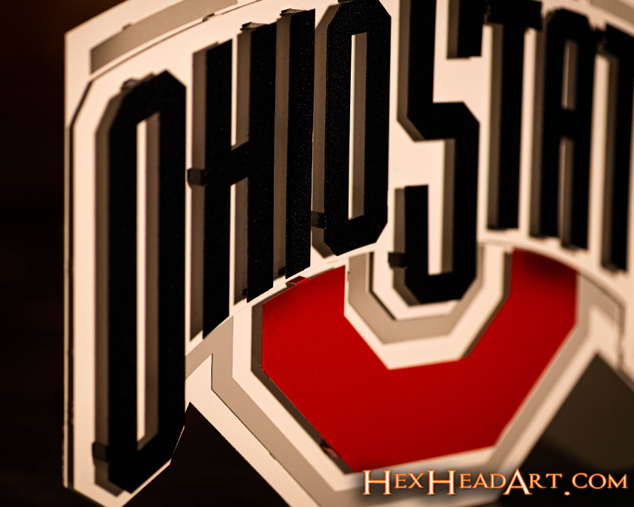 The Ohio State 3D Metal Artwork