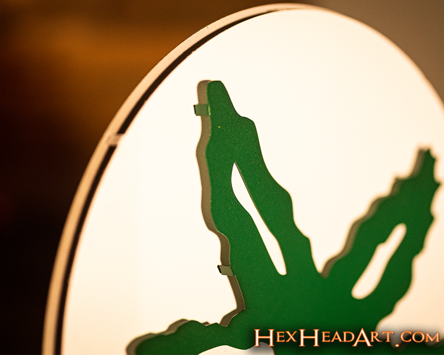 Top Left Ohio State Buckeyes Helmet Decal 3D Metal Wall Art