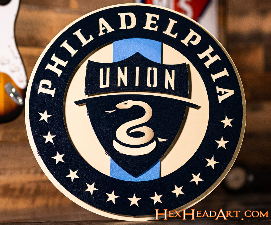 Philadelphia Union 3D Vintage Metal Wall Art