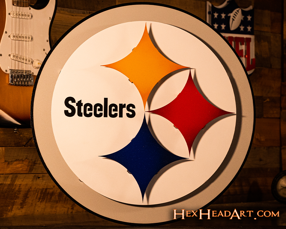 : Pittsburgh Steelers NFL Metal 3D Team Emblem by