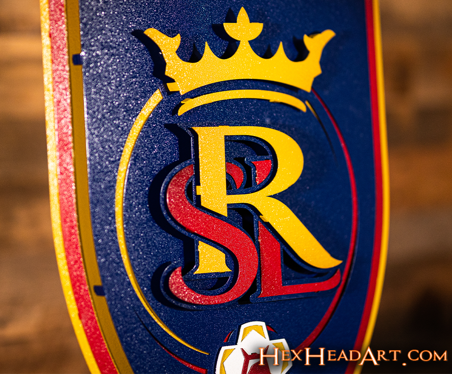 CLOSE OUT - Real Salt Lake 3D Vintage Metal Wall Art