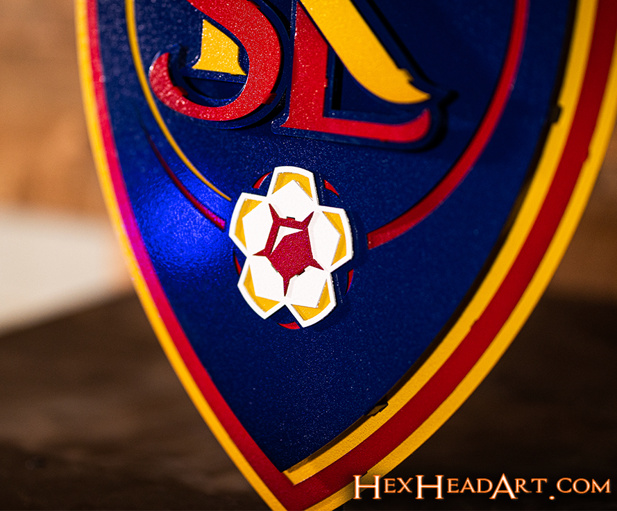 CLOSE OUT - Real Salt Lake 3D Vintage Metal Wall Art