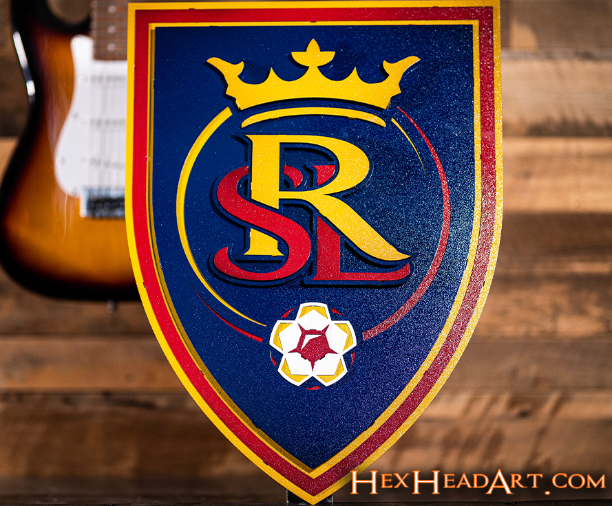 CLOSE OUT - Real Salt Lake 3D Vintage Metal Wall Art