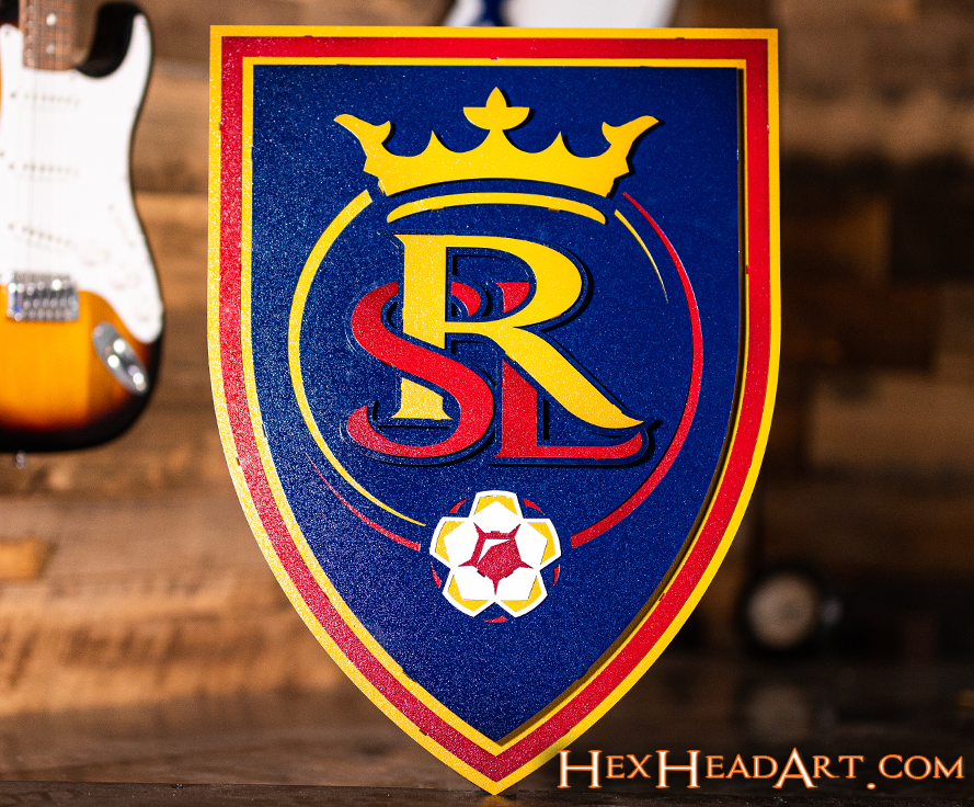 CLOSE OUT - Real Salt Lake 3D Vintage Metal Wall Art