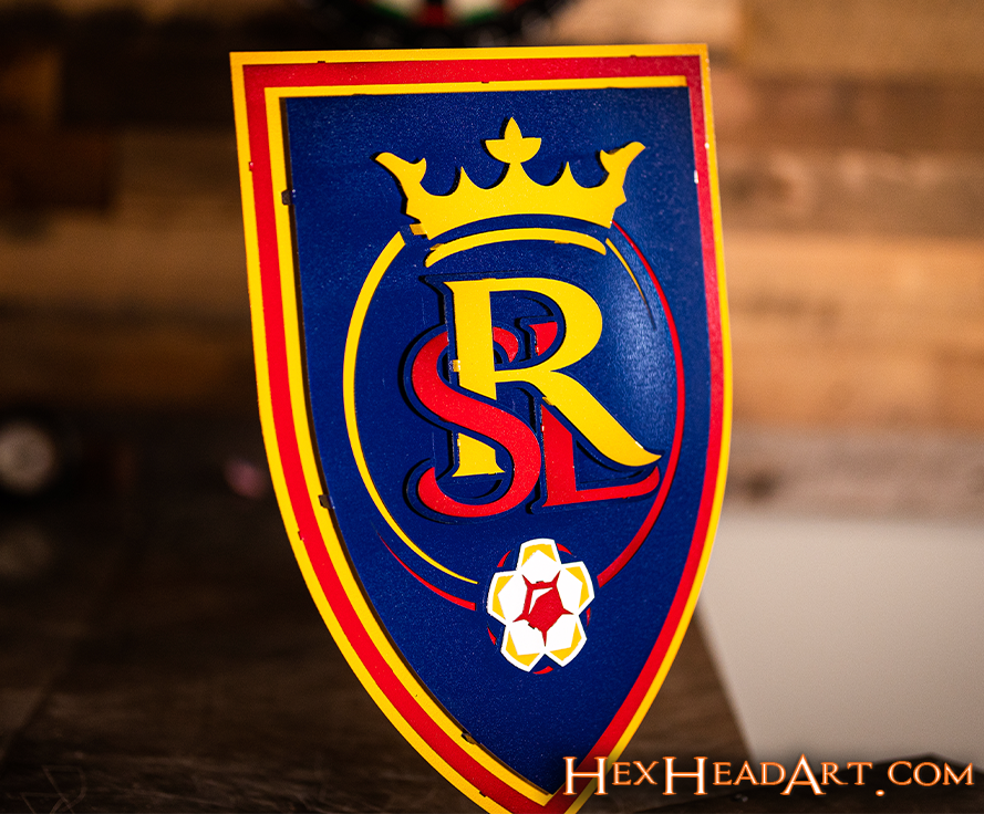 CLOSE OUT - Real Salt Lake 3D Vintage Metal Wall Art