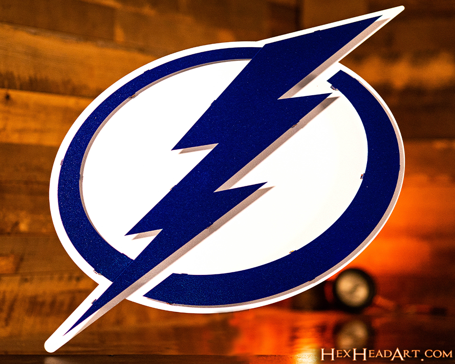 Tampa Bay Lightning NHL 3D Vintage Metal Wall Art