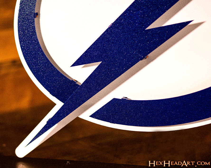 Tampa Bay Lightning NHL 3D Vintage Metal Wall Art