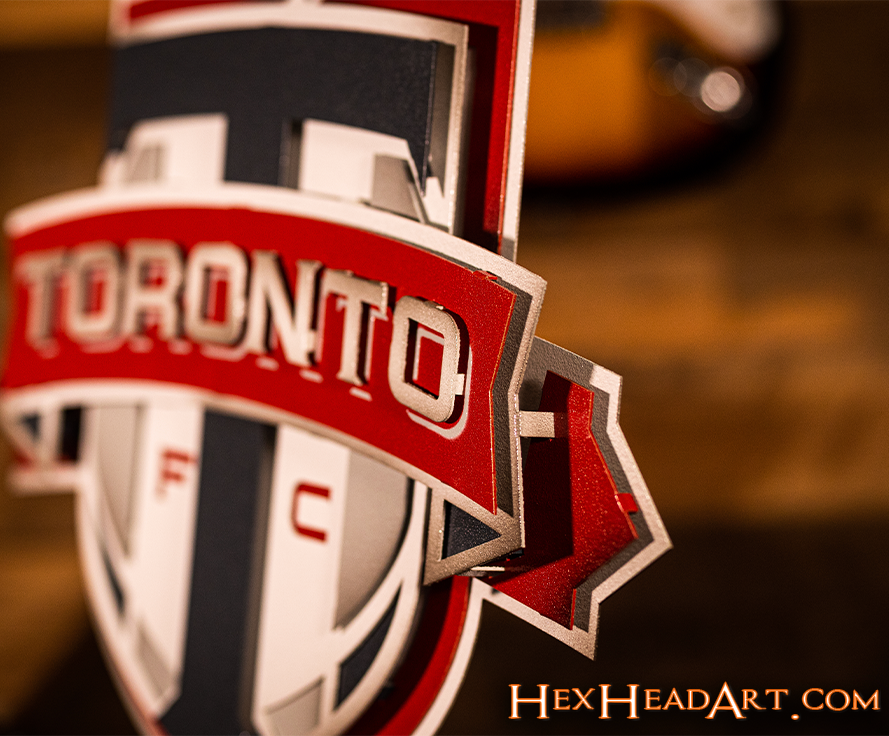 CLOSE OUT - Toronto FC 3D Vintage Metal Wall Art