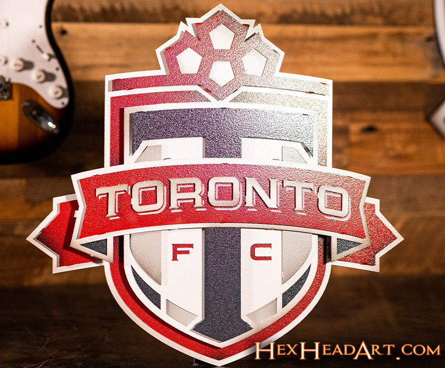 CLOSE OUT - Toronto FC 3D Vintage Metal Wall Art