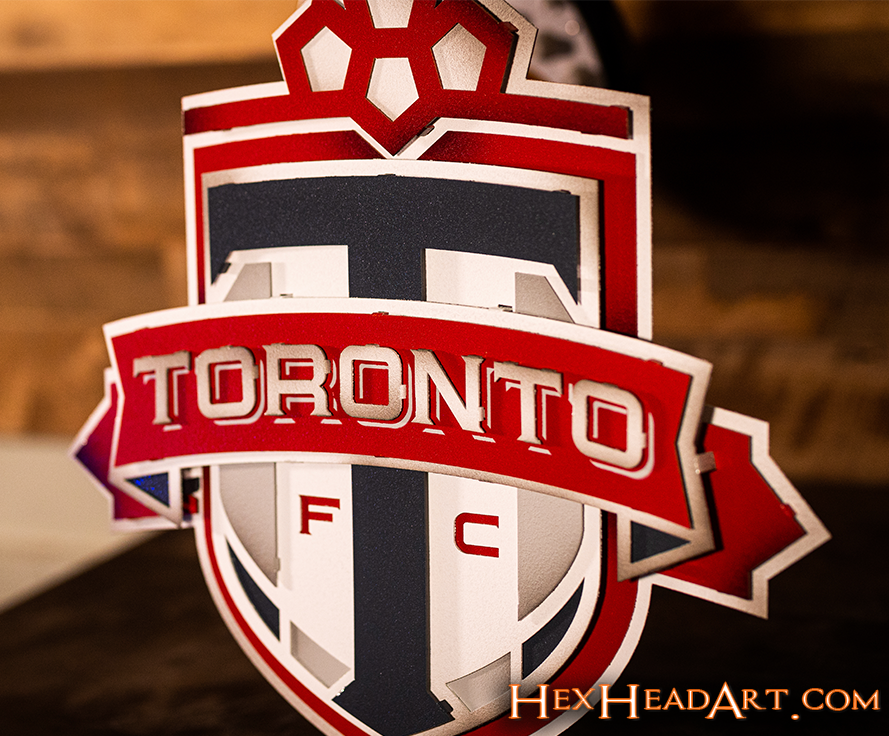 CLOSE OUT - Toronto FC 3D Vintage Metal Wall Art