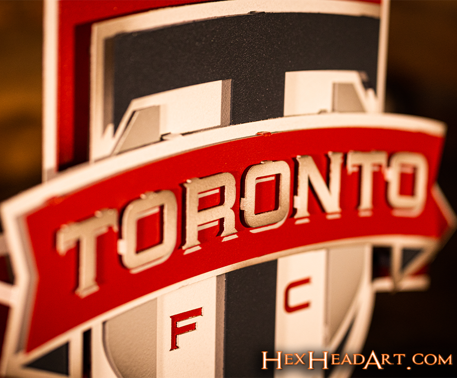 CLOSE OUT - Toronto FC 3D Vintage Metal Wall Art
