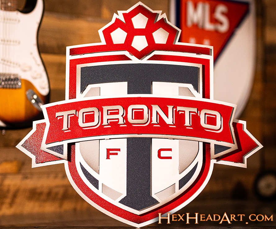CLOSE OUT - Toronto FC 3D Vintage Metal Wall Art