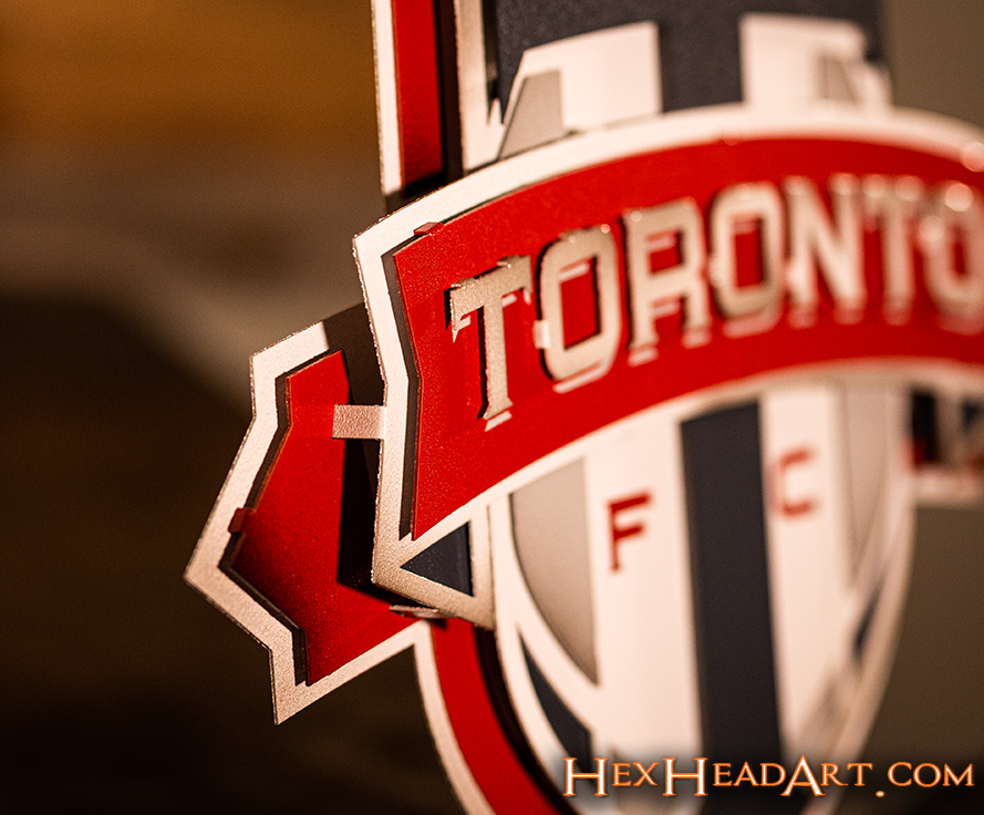 CLOSE OUT - Toronto FC 3D Vintage Metal Wall Art