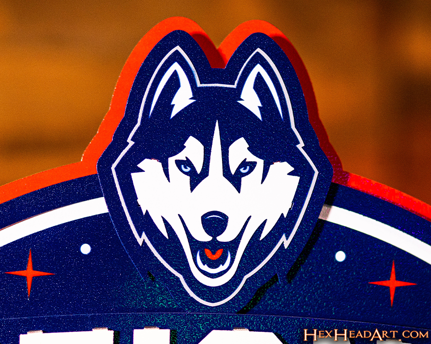 UCONN Huskies National Championship 2023 Vintage Metal Wall Art