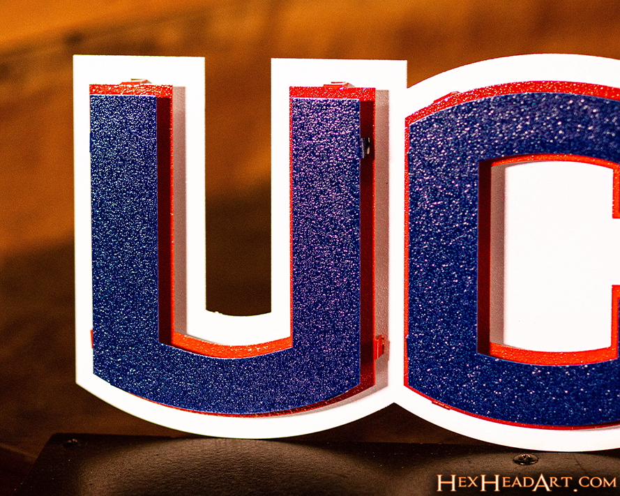 Connecticut Huskies "UCONN" 3D Vintage Metal Wall Art