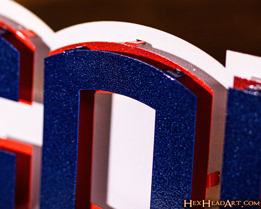 Connecticut Huskies "UCONN" 3D Vintage Metal Wall Art