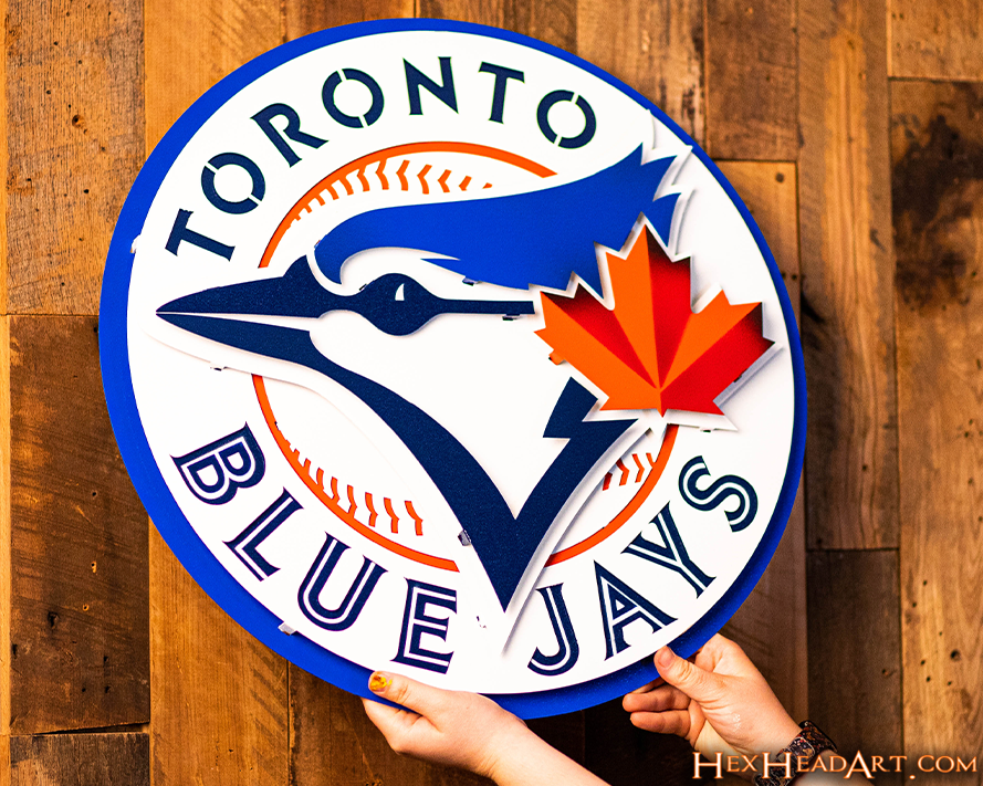 Toronto Blue Jays Crest 3D Metal Wall Art