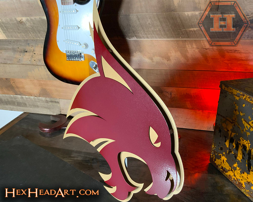 Texas State Bobcats 3D Vintage Metal Wall Art