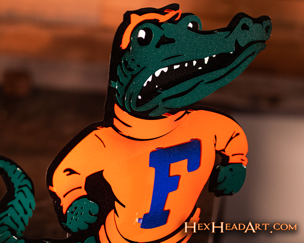 Florida "Albert the Alligator" VAULT 3D Metal Wall Art