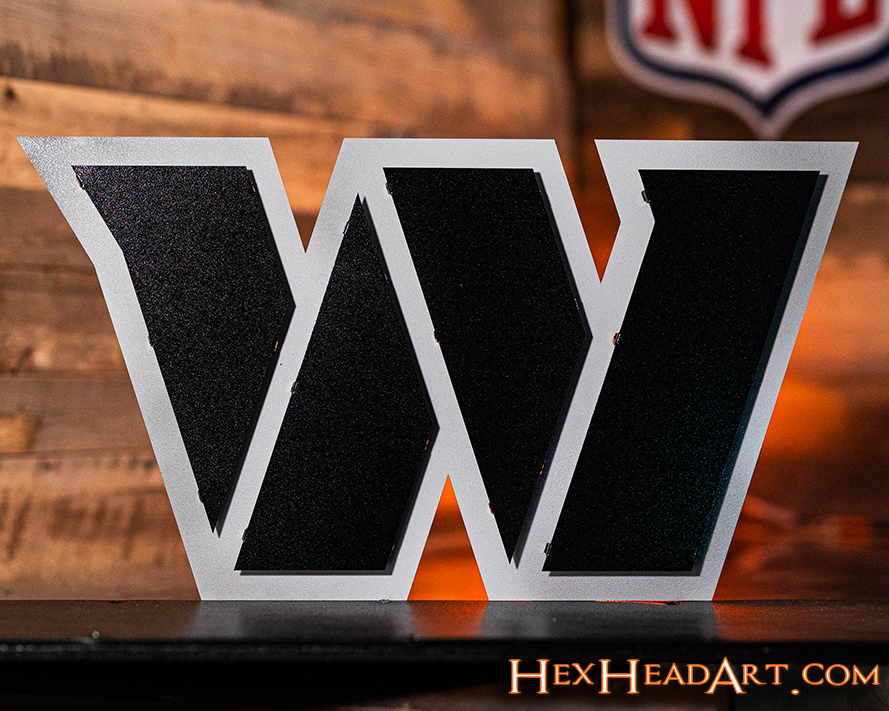 Washington Football Team 3D Vintage Metal Wall Art – Hex Head Art