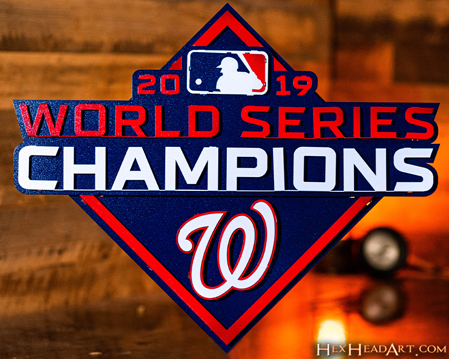 Washington Nationals World Series Champs 2019 3D Metal Wall Art