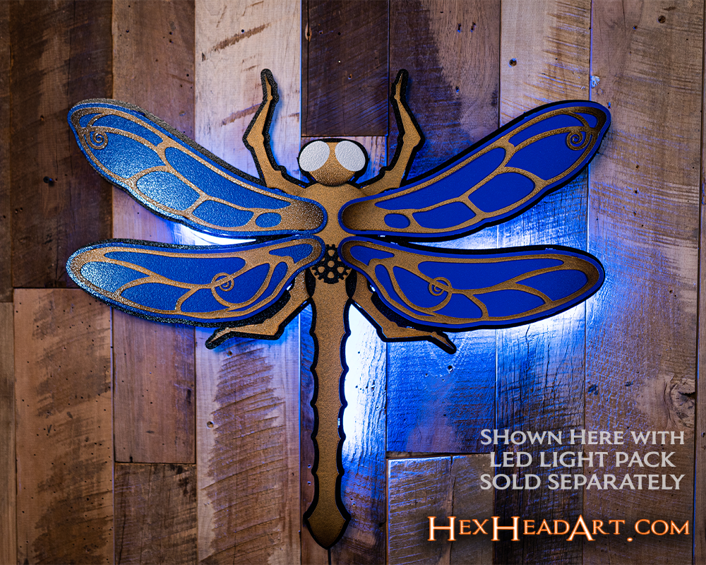 Dragonfly 3D Vintage Metal Wall Art