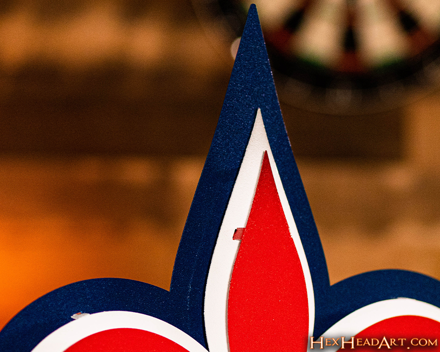 Fleur De Lis ST LOUIS 3D Vintage Metal Wall Art