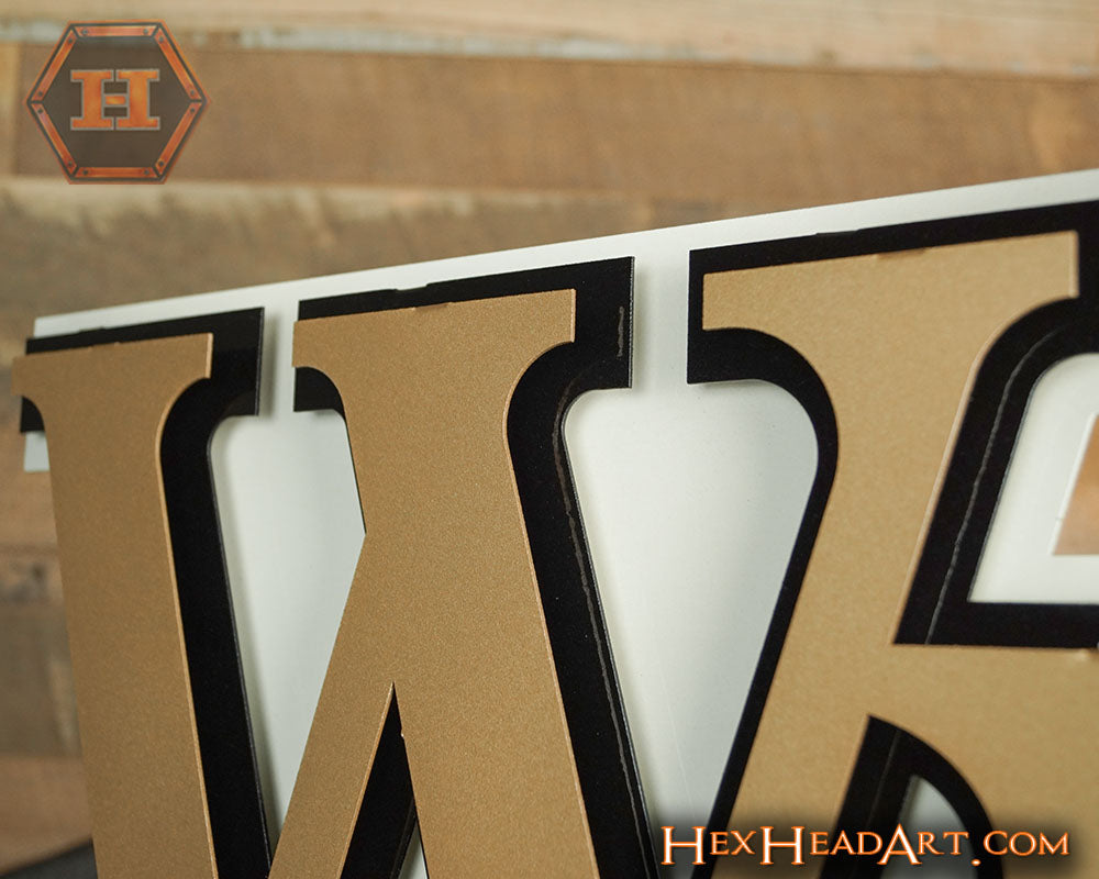 Demon Deacons "WF" 3D Metal Wall Artwork