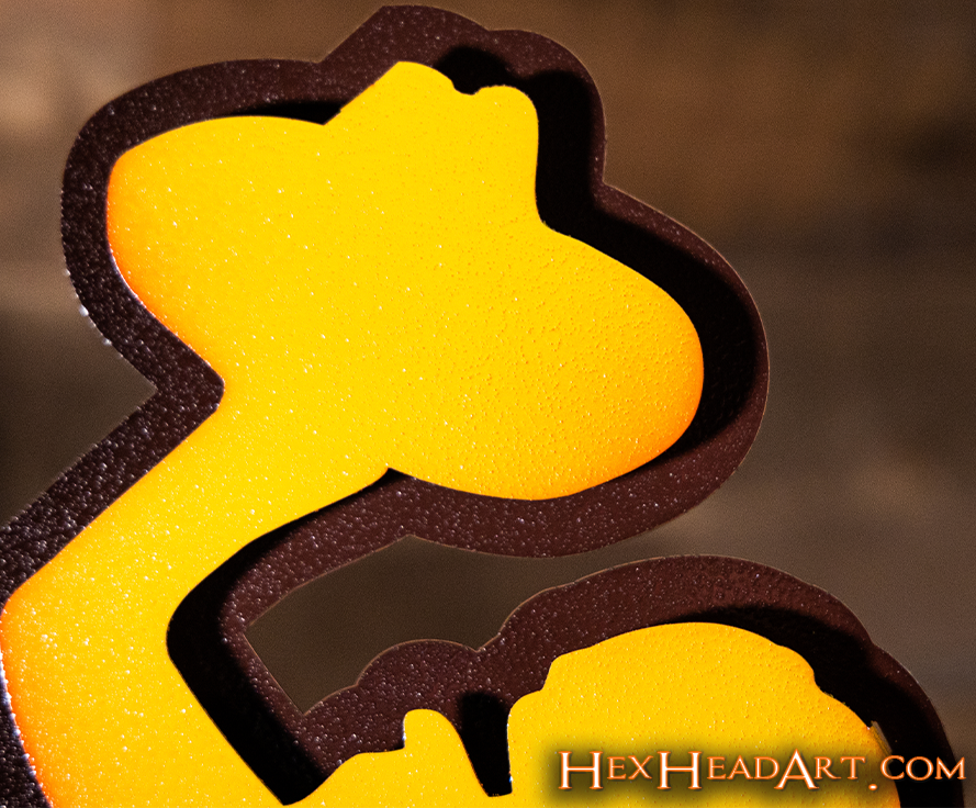 Wyoming Cowboys Mascot 3D Vintage Metal Wall Art