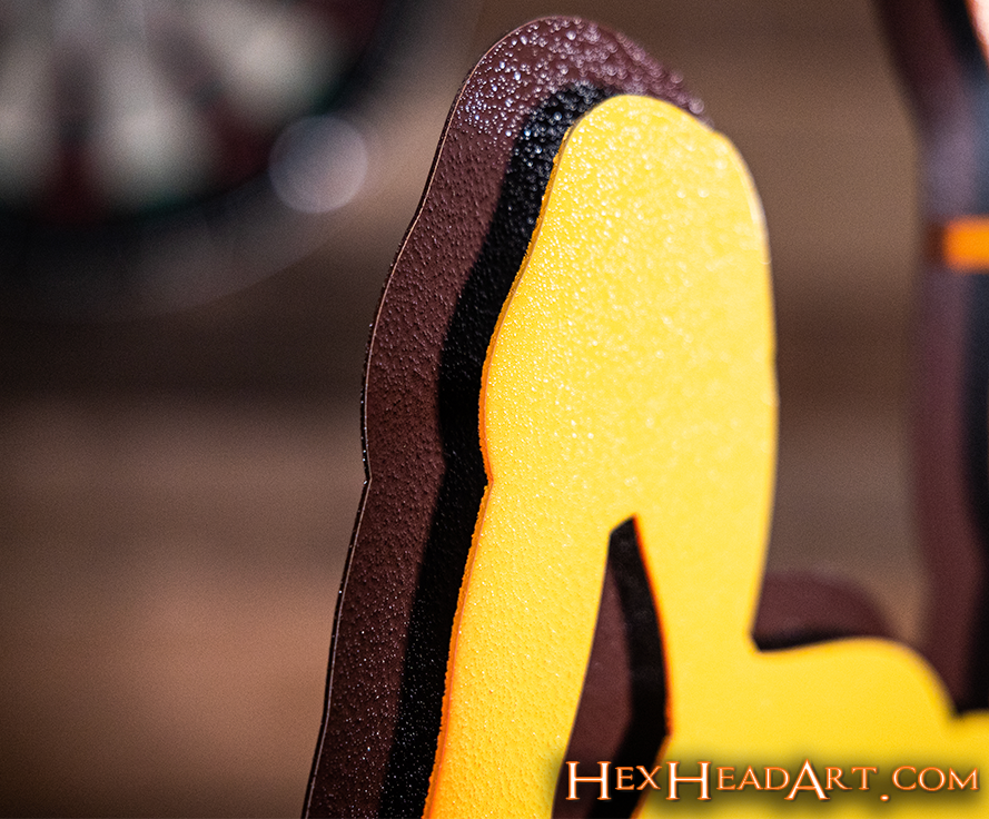 Wyoming Cowboys Mascot 3D Vintage Metal Wall Art