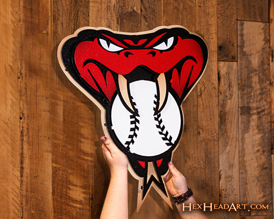 CLOSE OUT - Arizona Diamondbacks Mascot 3D Metal Wall Art