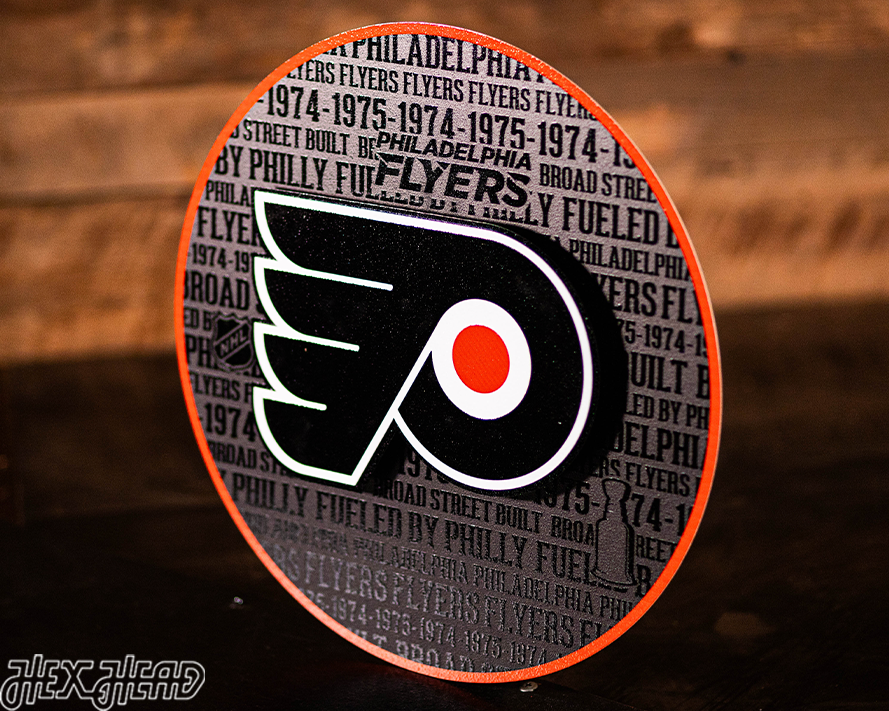 Philadelphia Flyers CRAFT SERIES 3D Embossed Metal Wall Art