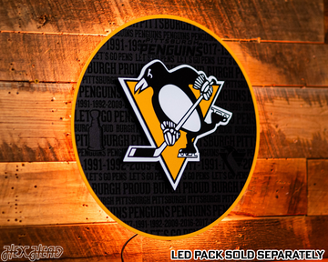Pittsburgh Penguins CRAFT SERIES 3D Embossed Metal Wall Art