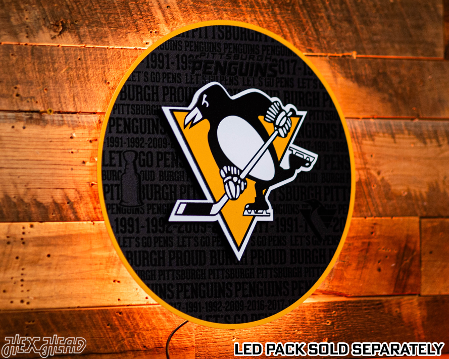 Pittsburgh Penguins CRAFT SERIES 3D Embossed Metal Wall Art