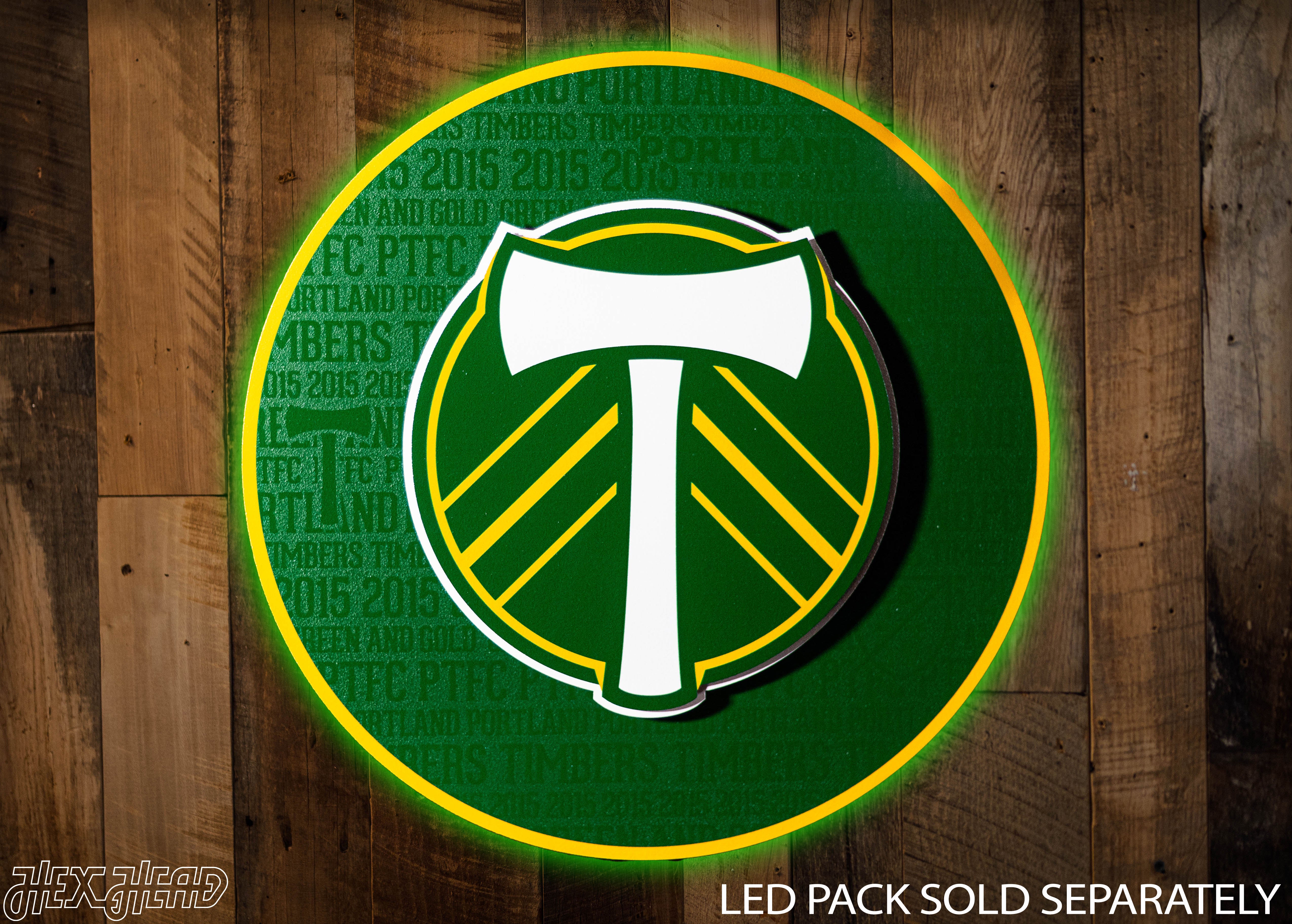 Portland Timbers CRAFT SERIES 3D Embossed Metal Wall Art