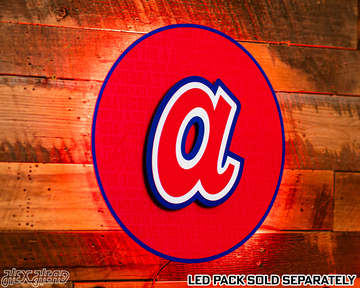 Atlanta Braves 3D CRAFT SERIES Embossed Metal Wall Art